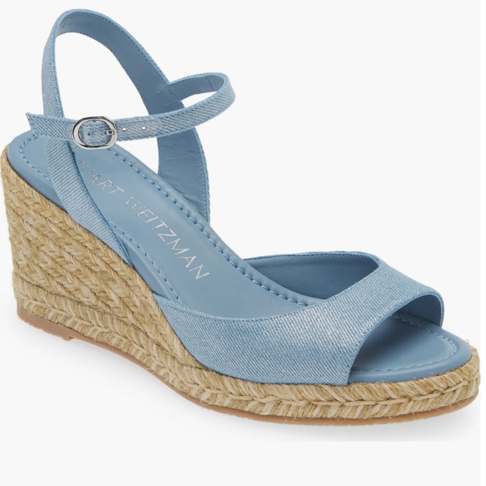 🌹STUART WEITZMAN 🌹Tia Espadrille Wedge Sandal Size: 10B